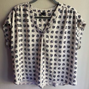 Ann Taylor Seashell Blouse